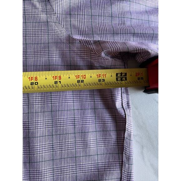 Lauren Ralph Lauren Men Classic Fit Non-Iron Button Up Plaid Shirt 16 34/35 Plum - Picture 9 of 16